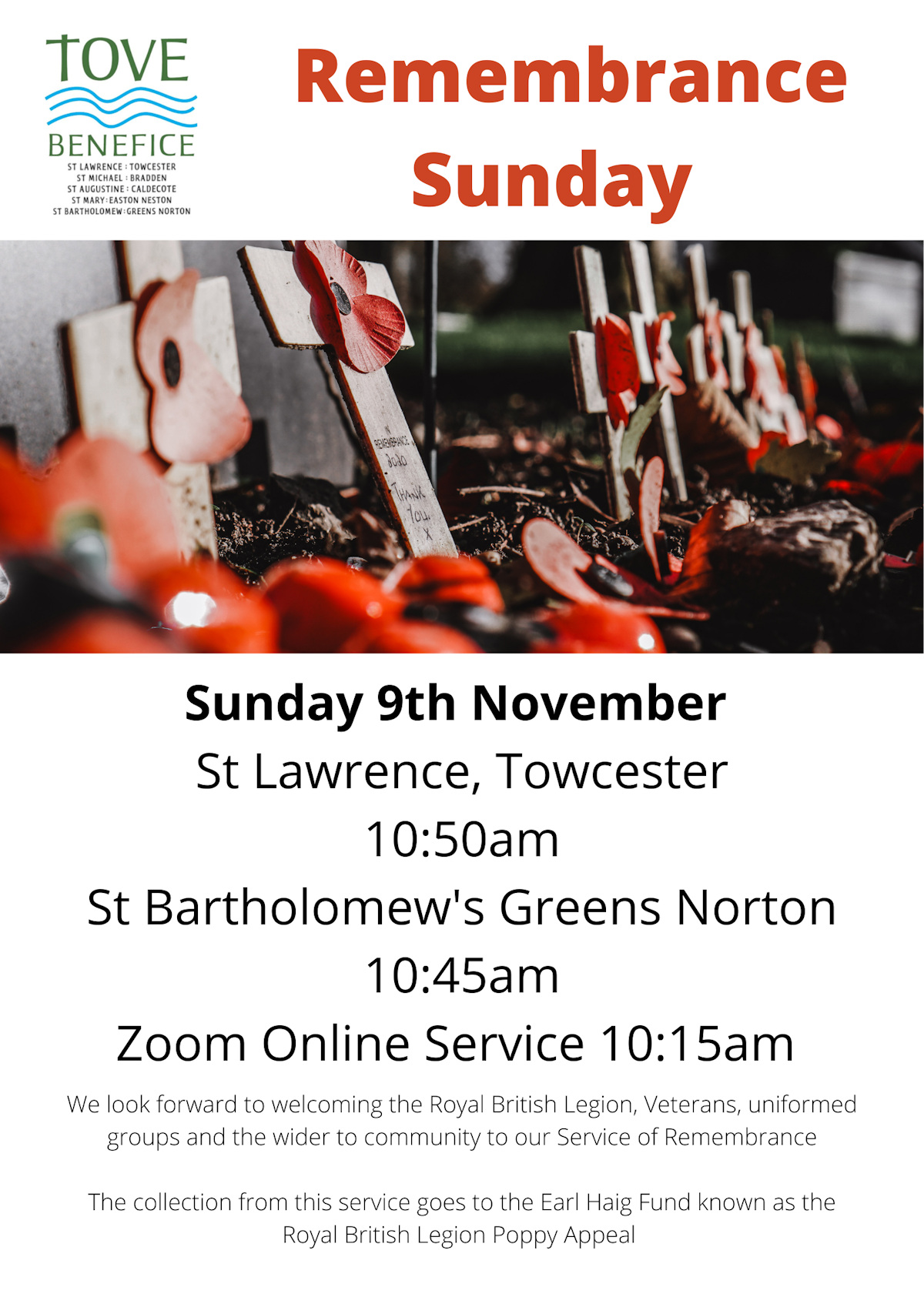 Tove Benefice Remembrance Sunday