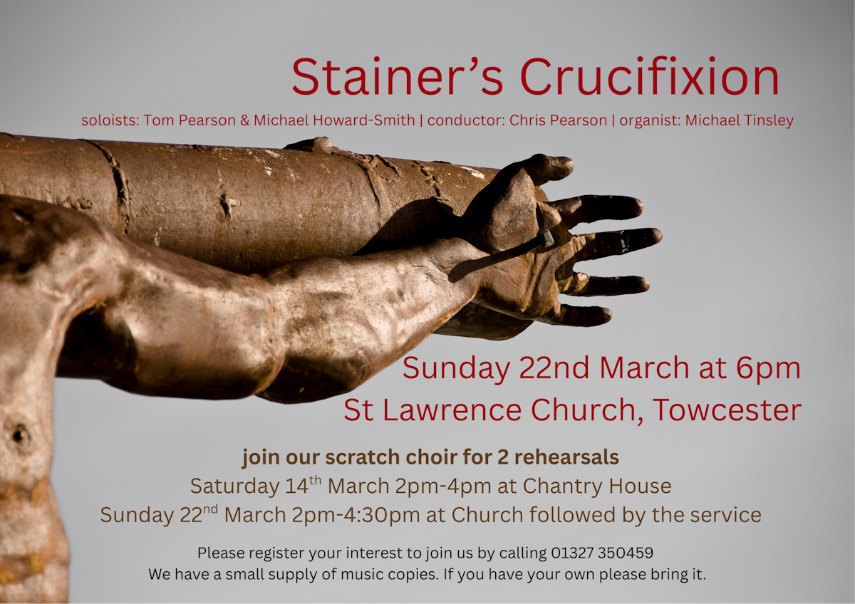 Stainer's Crucifixion in the Tove Benefice