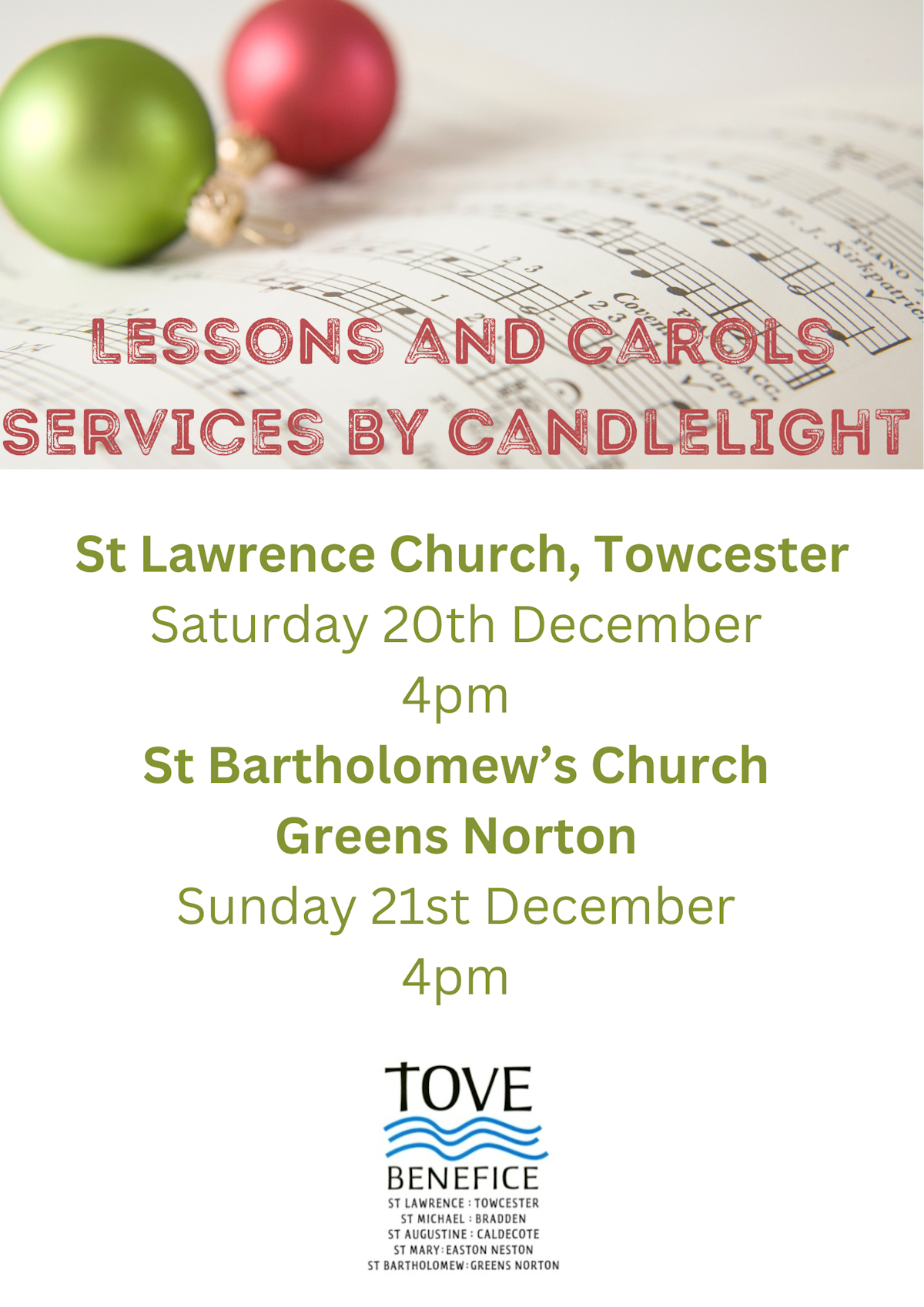 Lessons and Carols Services by Candlelight