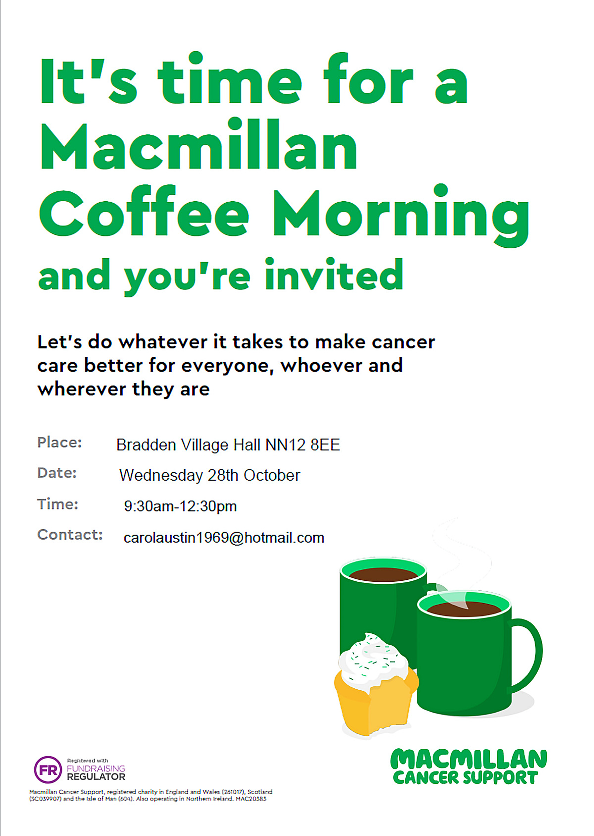 Macmillan Coffee Morning in Towcester