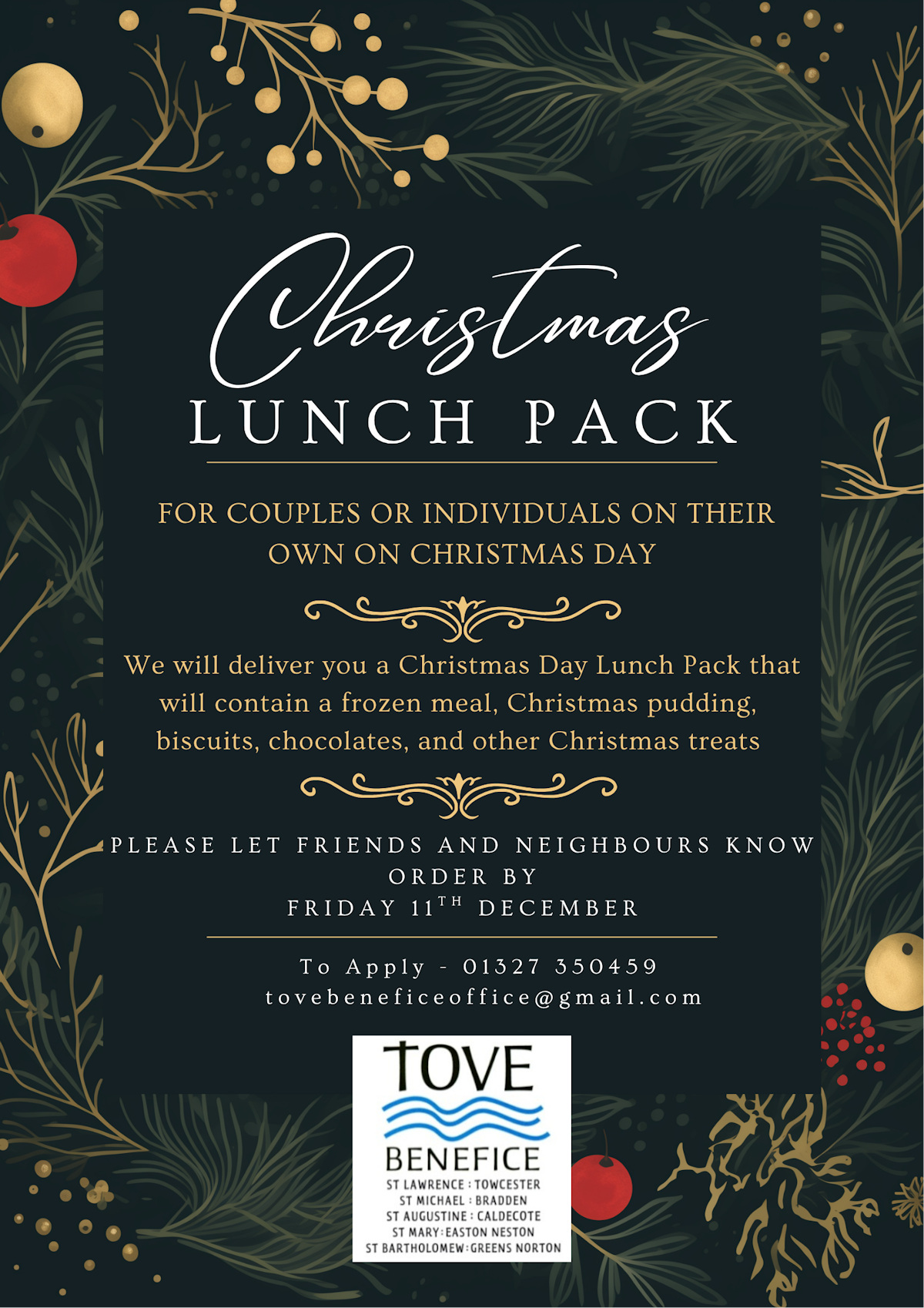 Christmas Lunch Pack in the Tove Benefice
