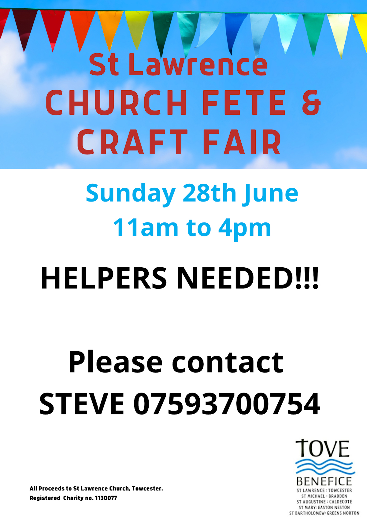 Forthcoming Events in the Tove Benefice