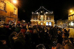 Open Air Carol Service in the Market Square, Towcester